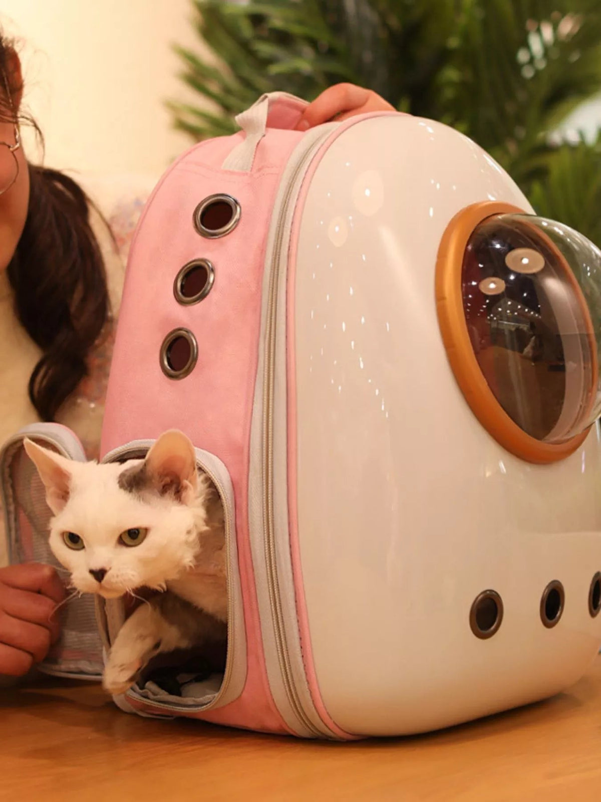 Mochila Cápsula Espacial SmartPaw – Janela Panorâmica
